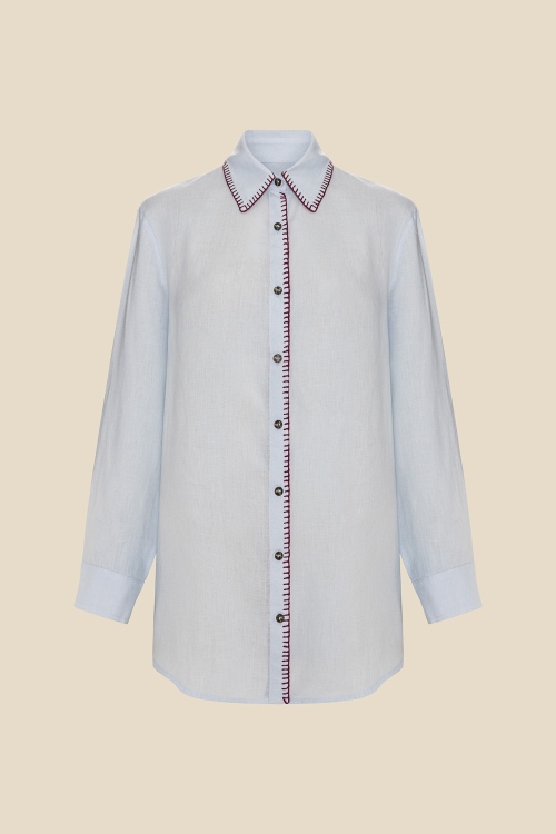 CAMISA LINHO AZUL