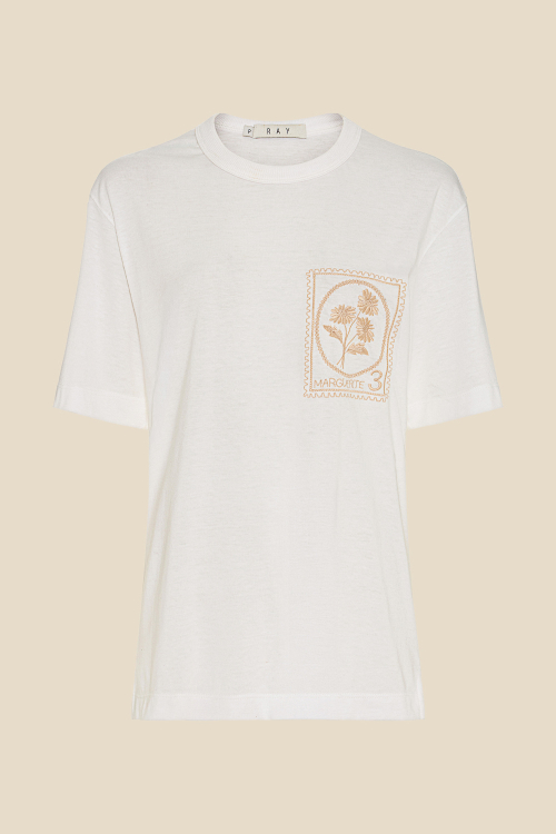 CAMISETA LINA BORDADA