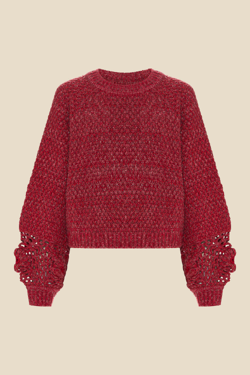 TRICOT PULL CROCHE 