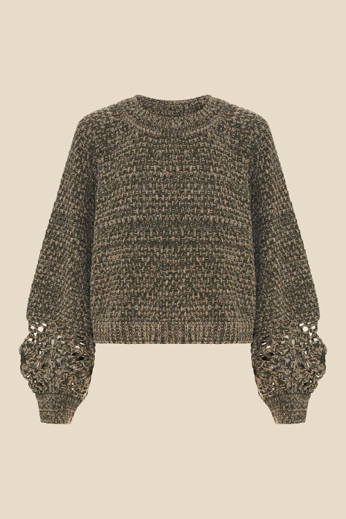 TRICOT PULL CROCHE