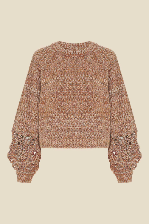 TRICOT PULL CROCHE 